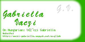 gabriella vaczi business card